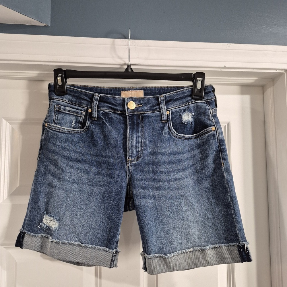Kut From the Kloth Shorts Womens 6 Denim Jean Catherine Boyfriend Distressed